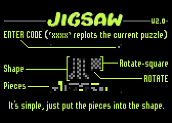 Jigsaw atari screenshot