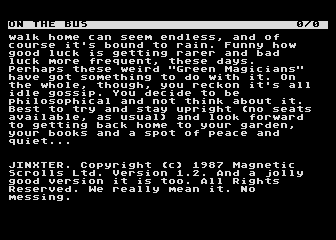 Jinxter atari screenshot