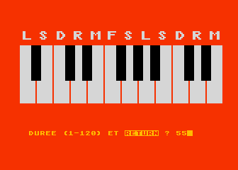 Jouer du Piano atari screenshot