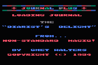 Journal Plus atari screenshot