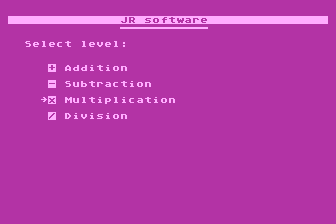 JR Math atari screenshot