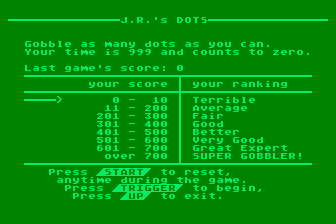 JR's Dots atari screenshot