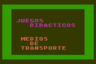 Juegos Didácticos - Medios de Transporte atari screenshot