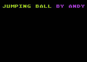 Jumping Ball atari screenshot