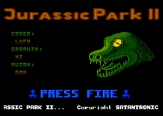 Jurassic Park II atari screenshot