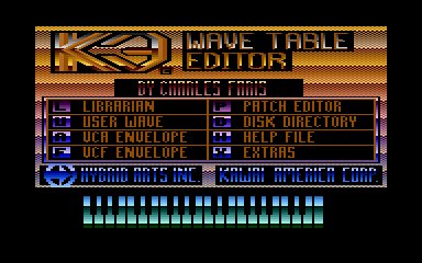 K3 Wave Table Editor