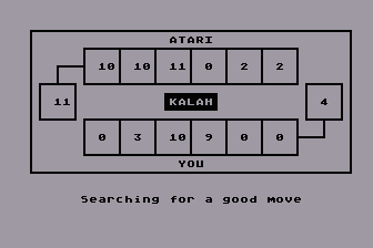 Kalah atari screenshot