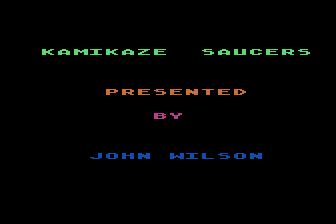 Kamikaze Saucers atari screenshot
