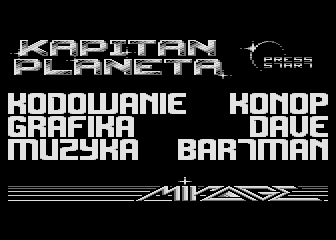 Kapitan Planeta atari screenshot