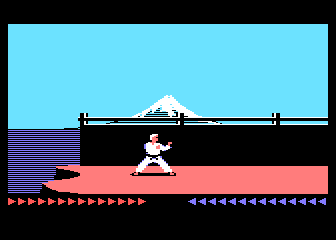 Karateka atari screenshot