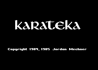 Karateka atari screenshot