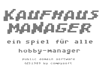 Kaufhausmanager atari screenshot