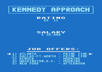 Kennedy Approach atari screenshot