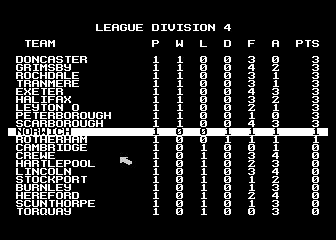 Kenny Dalglish Soccer Manager atari screenshot