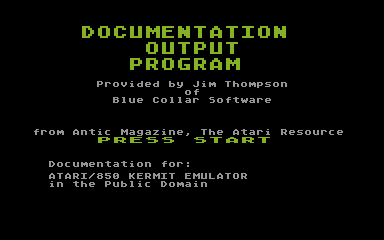 Kermit Terminal Emulator (PD) — screenshot 1
