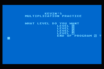 Kevin's Multiplication Practice — screenshot 1
