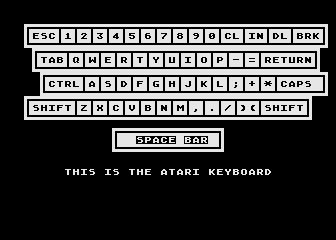 Keyboard Coach atari screenshot