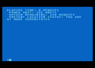 Moon Survival atari screenshot
