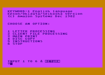 KeyWord atari screenshot