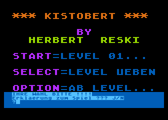 Kistobert atari screenshot