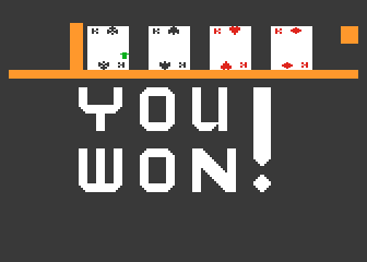 Klondike Solitaire atari screenshot