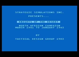 Knights of the Desert atari screenshot