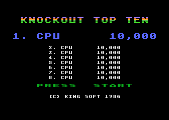 Knockout atari screenshot
