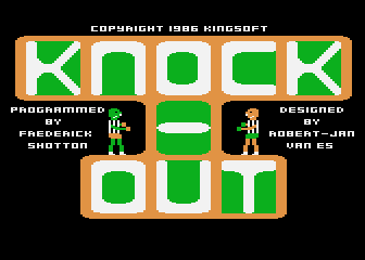 Knockout atari screenshot