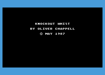 Knockout Whist atari screenshot