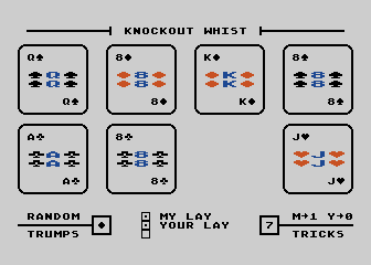 Knockout Whist atari screenshot