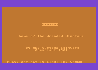 Knossos atari screenshot