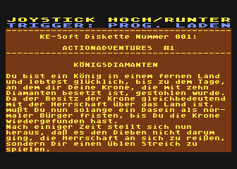 Königsdiamanten atari screenshot
