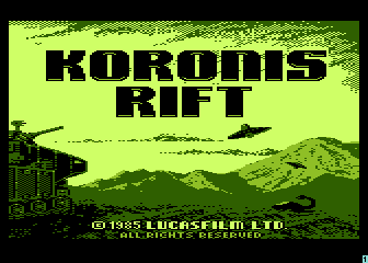 Koronis Rift atari screenshot