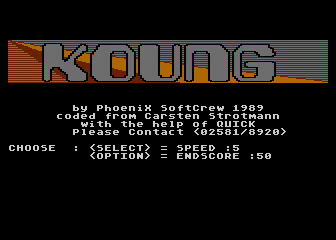 Koung atari screenshot