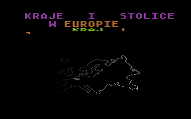 Kraje Europy i Ich Stolice atari screenshot