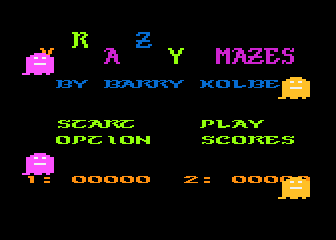 Krazy Mazes atari screenshot