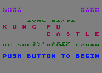 Kung Fu Castle atari screenshot