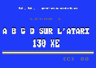 ABCD de l'Atari 130XE (L') — screenshot 1