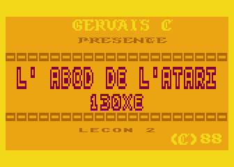 ABCD de l'Atari 130XE (L') atari screenshot