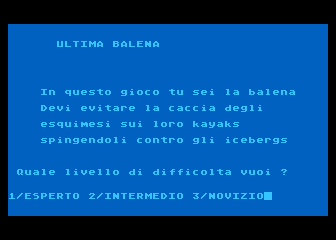 Ultima Balena (L') atari screenshot