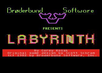 Labyrinth atari screenshot