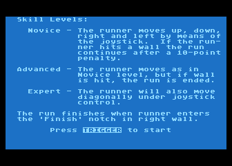 Labyrinth Run atari screenshot