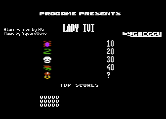 Lady Tut atari screenshot