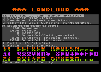 Landlord atari screenshot