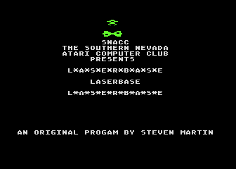 Laserbase atari screenshot