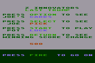 Last Trump atari screenshot