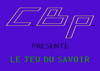 Jeu du Savoir (Le) atari screenshot