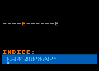Pendu (Le) atari screenshot