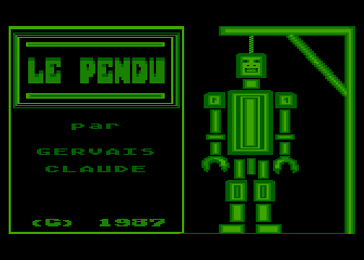 Pendu (Le) atari screenshot