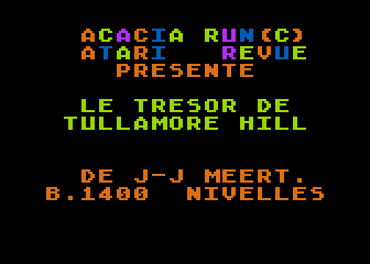 Trésor de Tullamore Hill (Le) atari screenshot